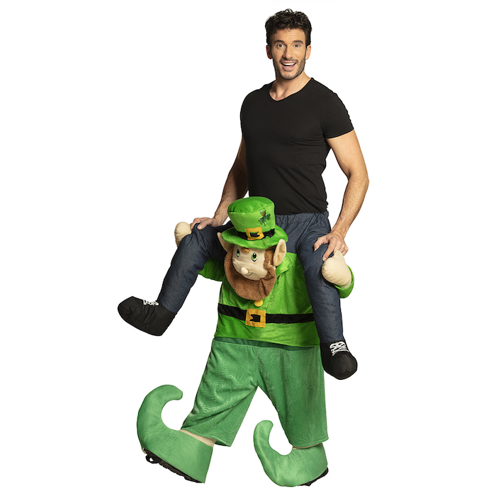 Patricks Day Ridende Leprechaun Kostume